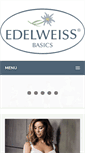 Mobile Screenshot of edelweissbasics.com